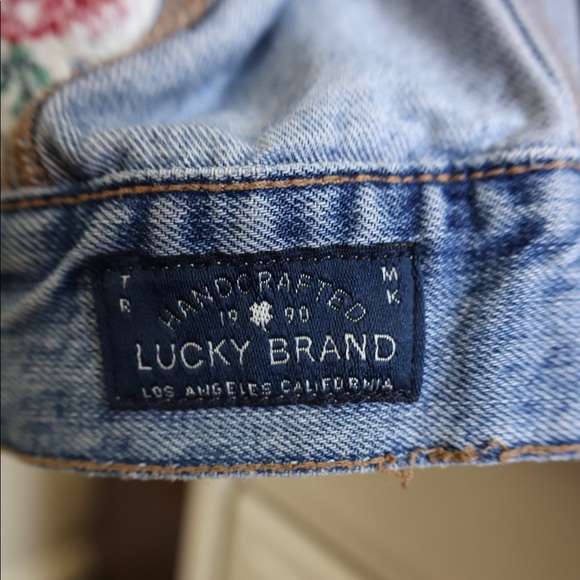 Lucky Brand Embroidered Denim Jean Jacket Size S - Picture 9 of 9